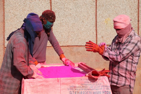 Holi colors project at Tihar