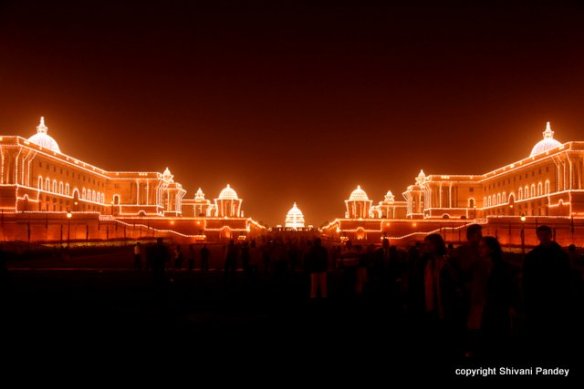 Rashtrapati Bhawan at night Rashtrapati Bhawan at night