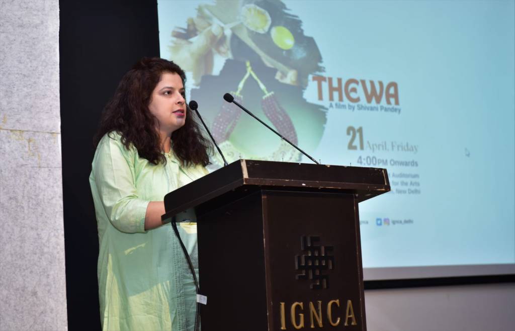 From Thewa film screening day at&nbsp;IGNCA