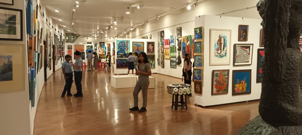 Interaction with school students @ Lalit Kala&nbsp;Akademi