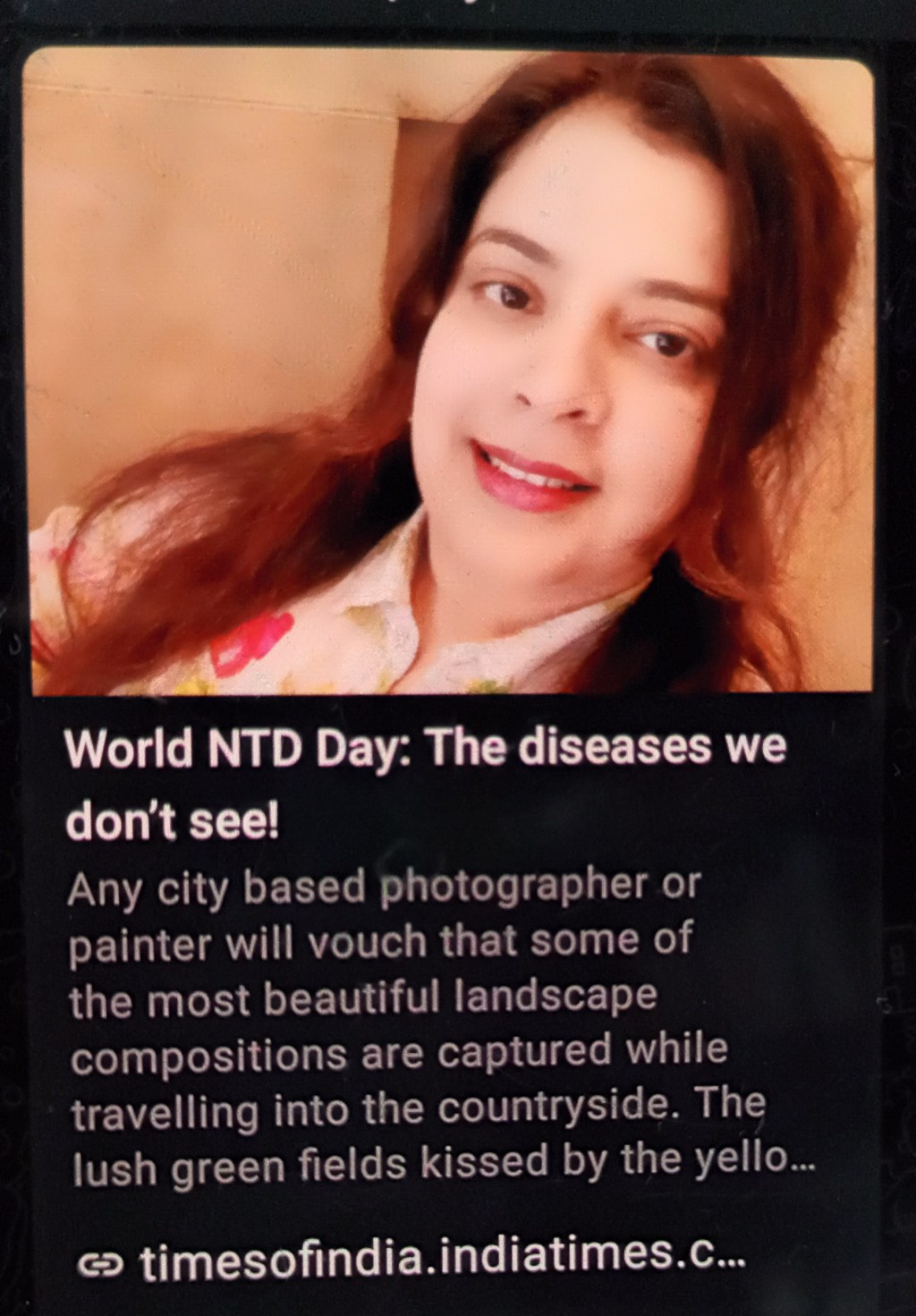World NTD Day article @Times of&nbsp;India